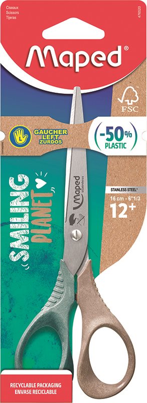 Sax 16cm Vänster | Maped Scissor shape LEFT smiling