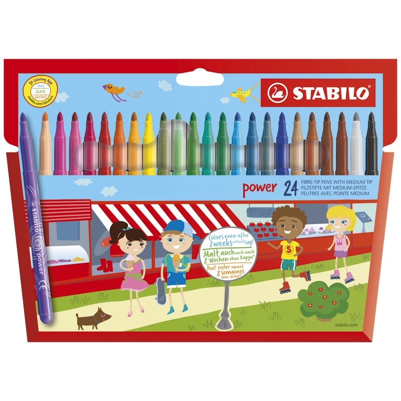 STABILO Power Fiber, 24/fp