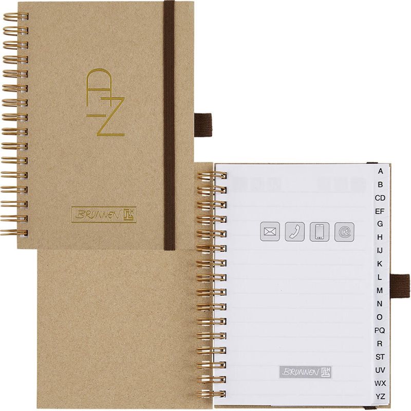 Adressbok med register A6 | Färg Karamell