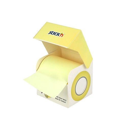 Notisrulle Extra Sticky FSC 50mmx10m Pastell Gul