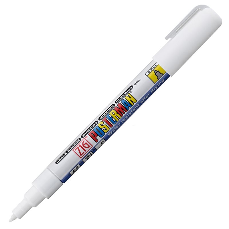 Märkpenna ZIG Posterman PMA-10A 0,7mm vit