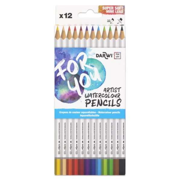 Färgpennor Darwi for you Akvarell 12-pack