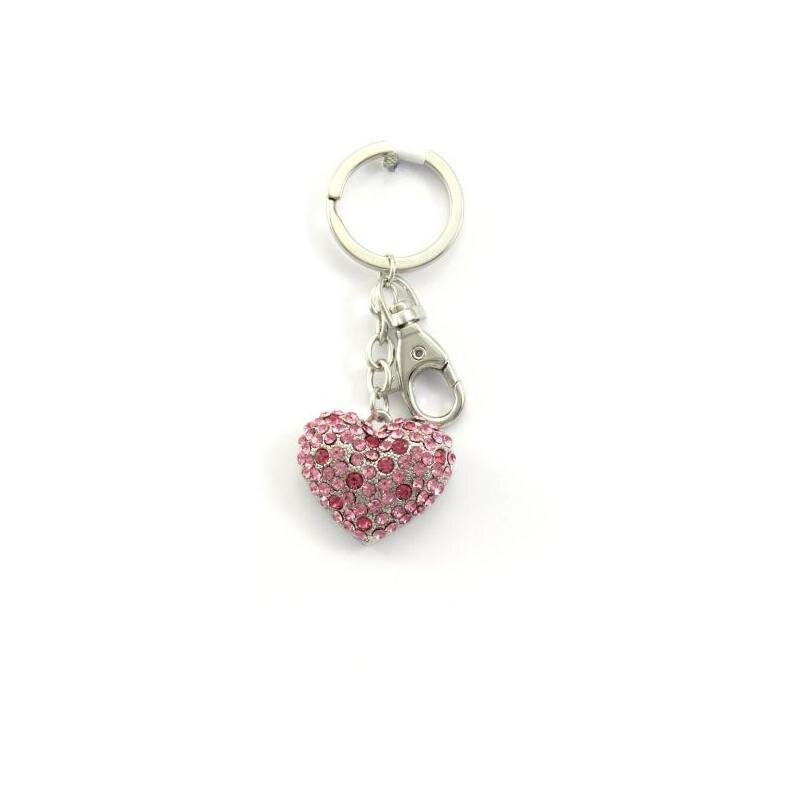 Nyckelring BagCharm Rosa hjärta | Tinka Keyring