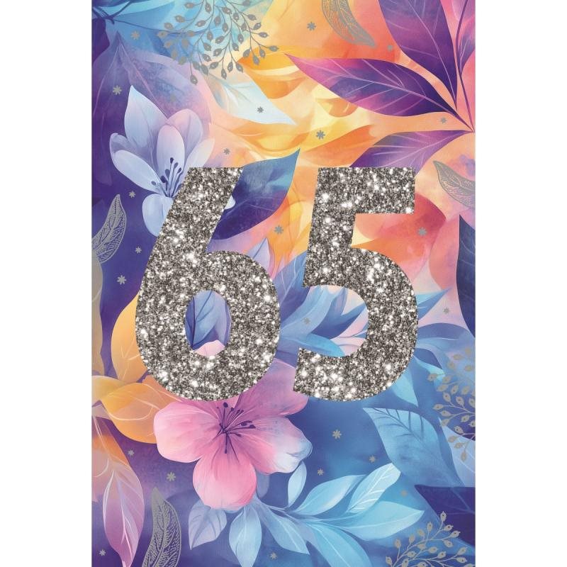 Handgjorda kort Age is just i number -65