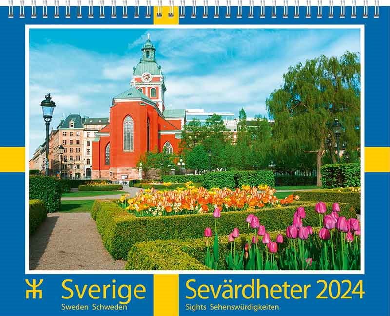 Kalender 2024 Sverige Sevärdheter FSC
