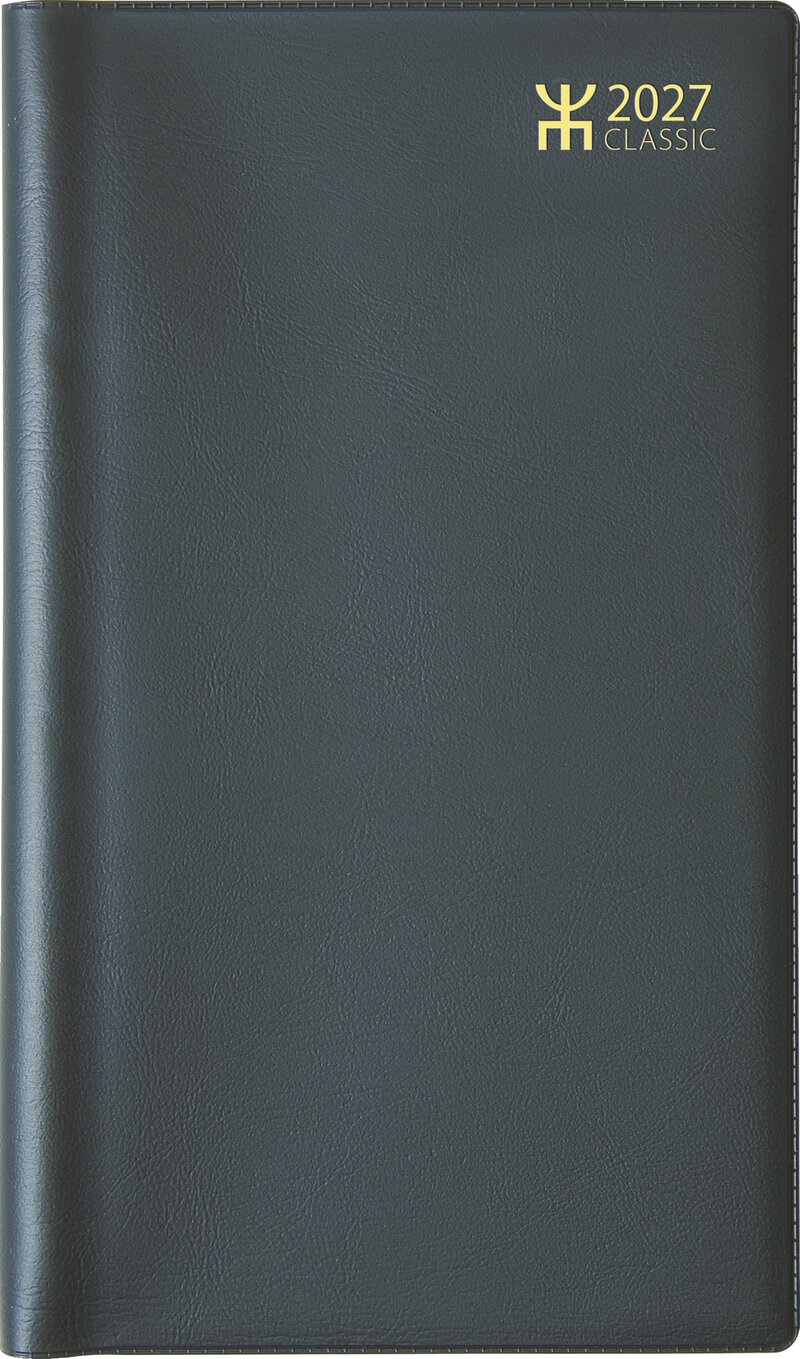 Fickkalender - Classic Svart Plast FSC