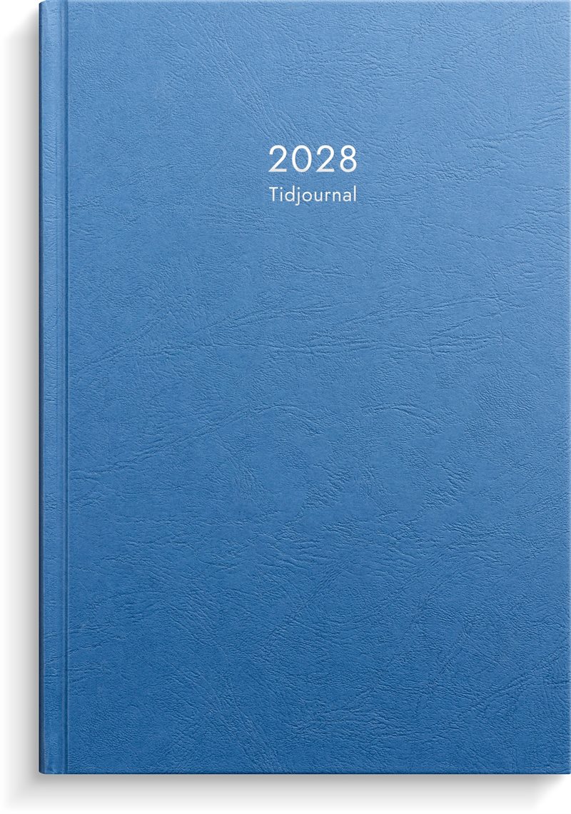 Tidjournal 2028 blå kartong