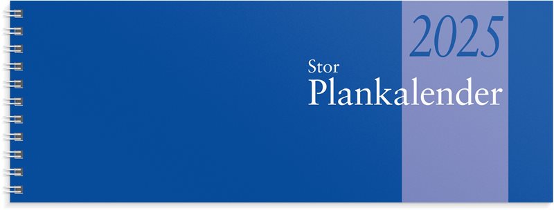 Kalender 2025 Stor Plankalender spiralb