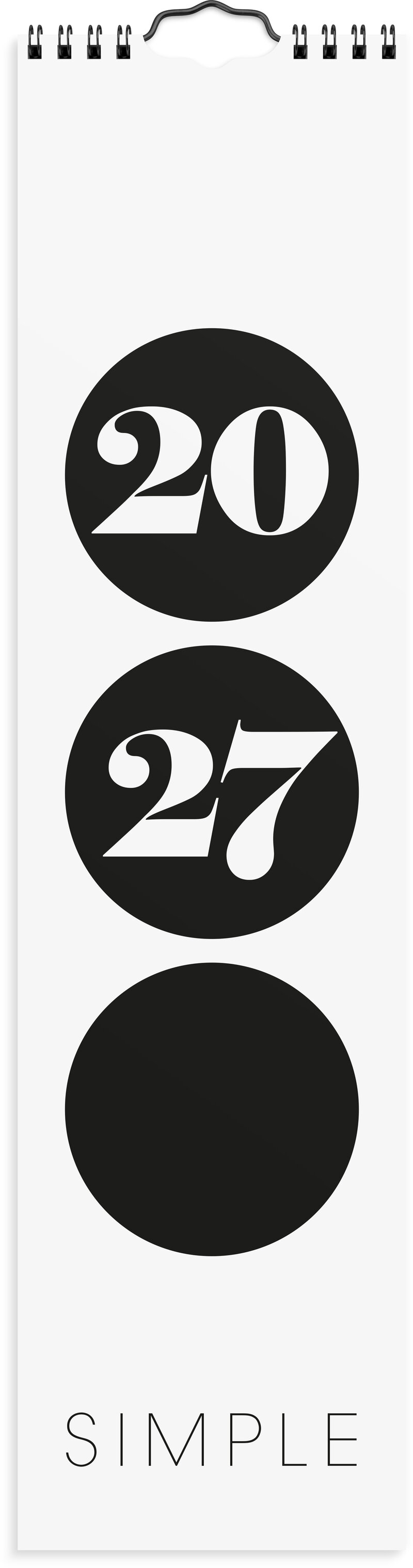Väggkalender 2027 Simple