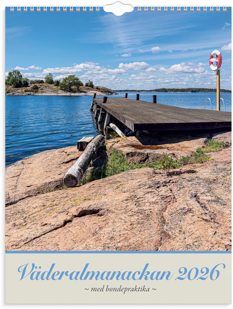 Väggkalender 2026 Väderalmanackan