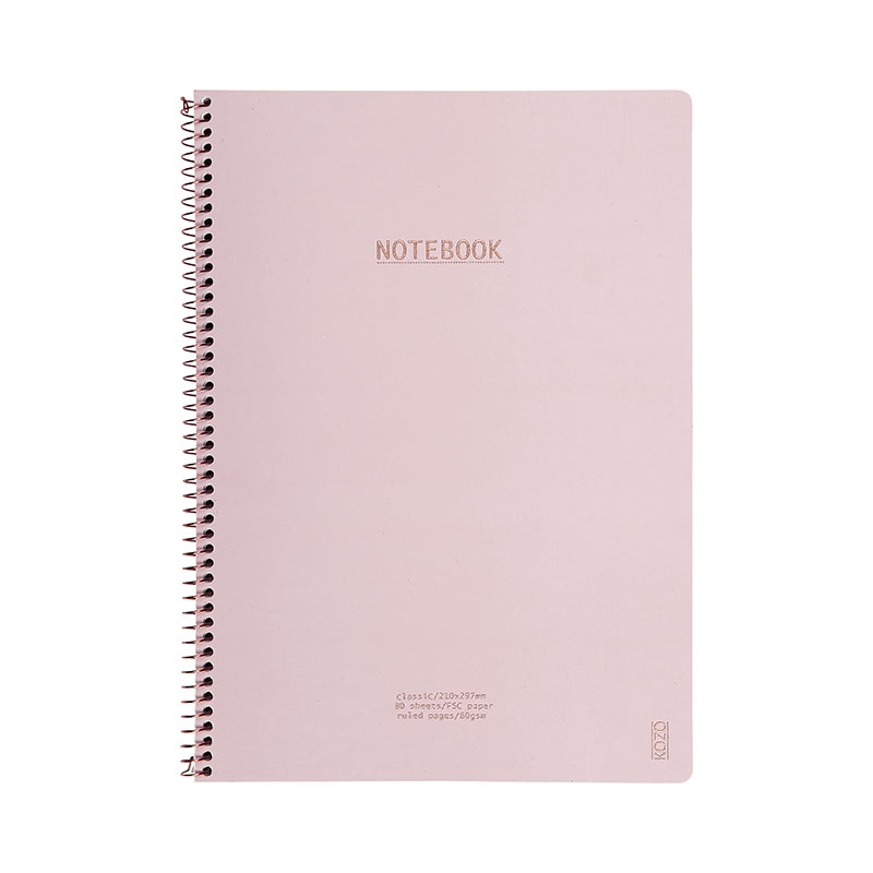 KOZO Notebook A4 Class, D.Pink