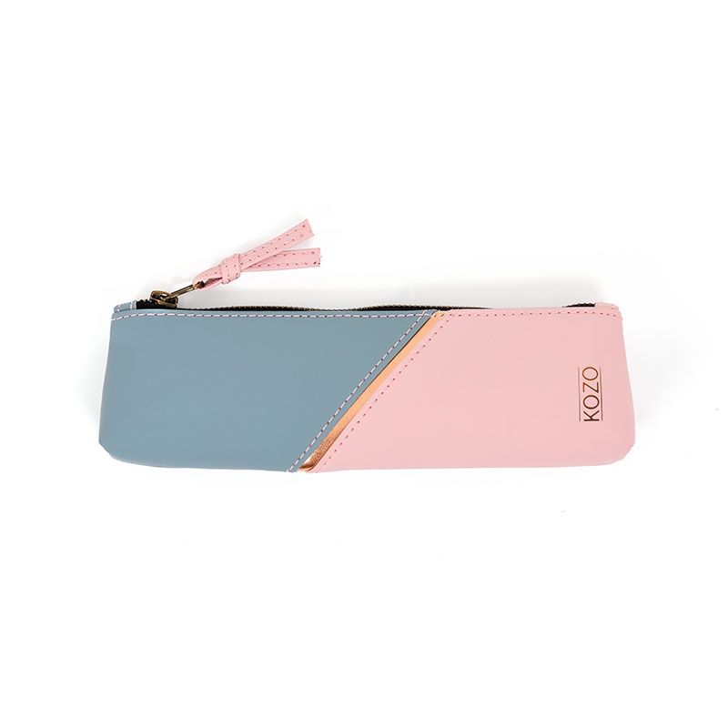 KOZO Pencil Case, Blue/Pink
