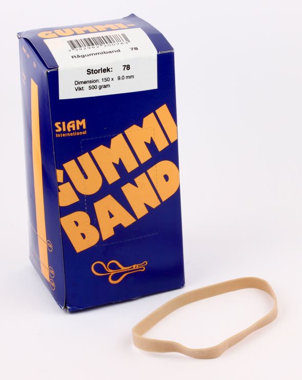 Gummiband nr. 78  150x9,5mm (500g)