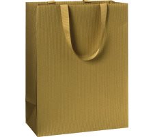 Presentpåse 23x13x30 Guld