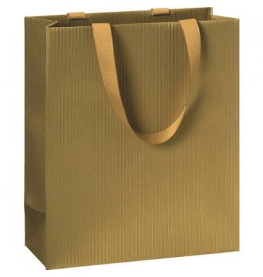 Presentpåse 18x8x21 Guld