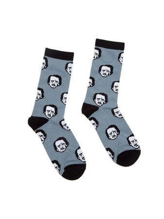 Edgar Allan Poe-ka Dot Socks - Small