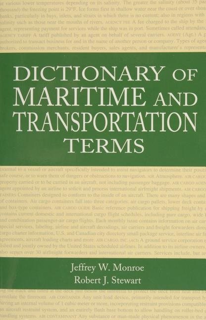 Dictionary of maritime and transportation terms
