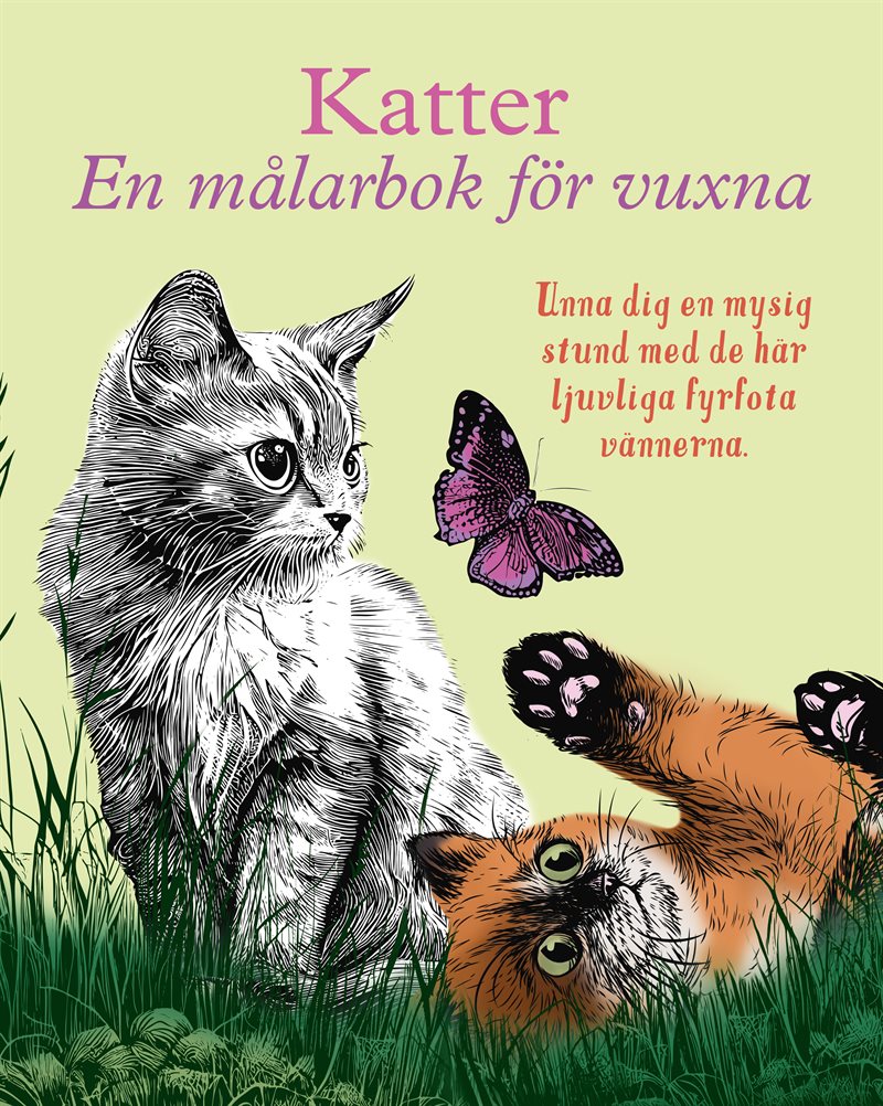 Katter : en målarbok för vuxna