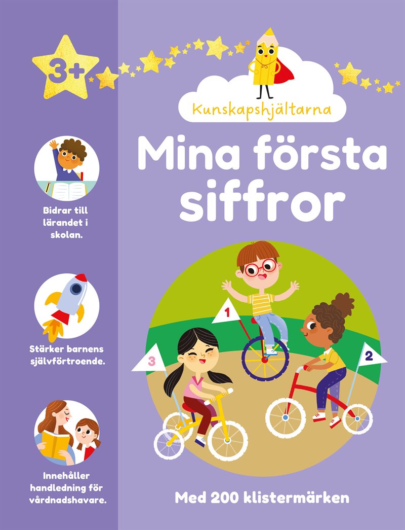 Mina första siffror - Pysselbok med klistermärken