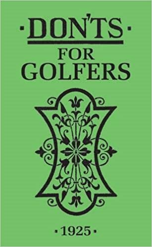 Don´ts For Golfers
