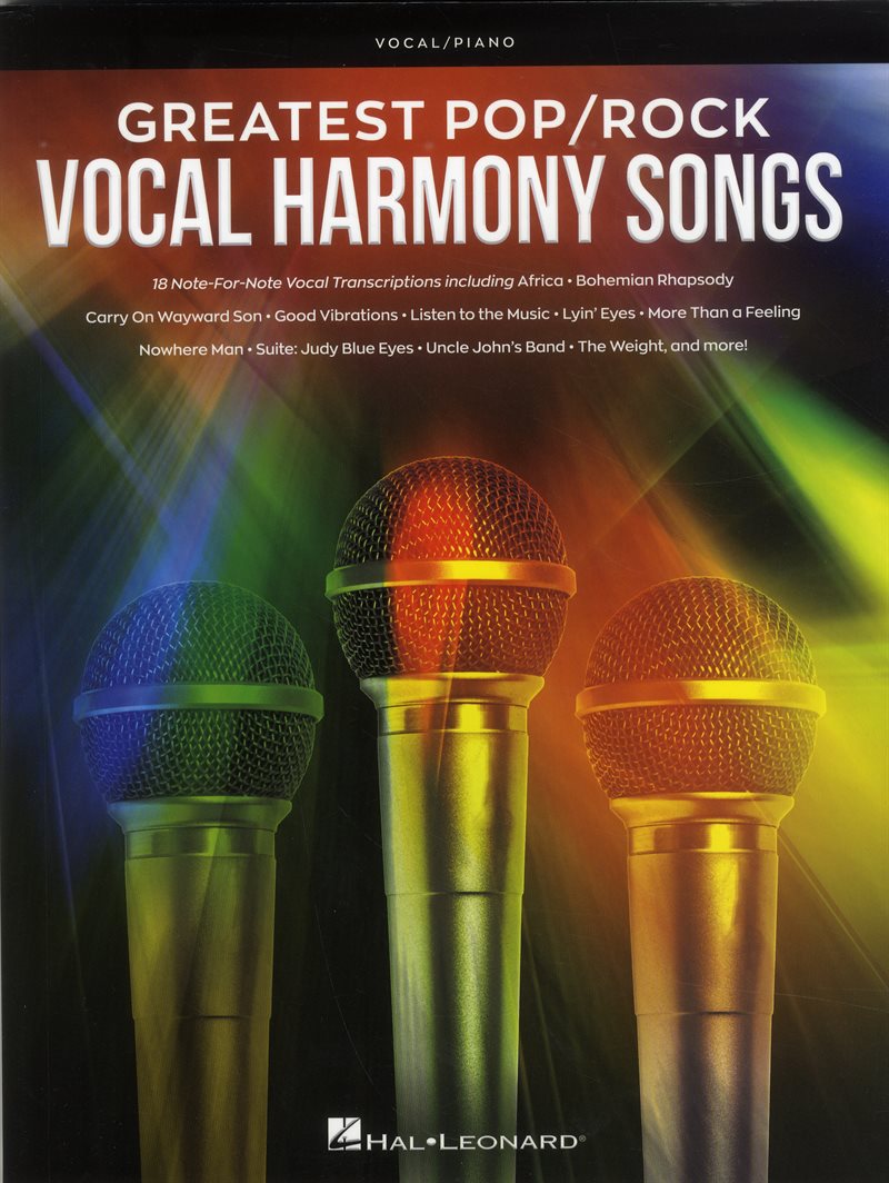 Greatest pop/rock Vocal Harmony Songs