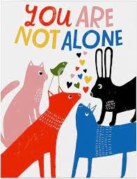 6-Pack Lisa Congdon for Em & Friends You Are Not Alone Card