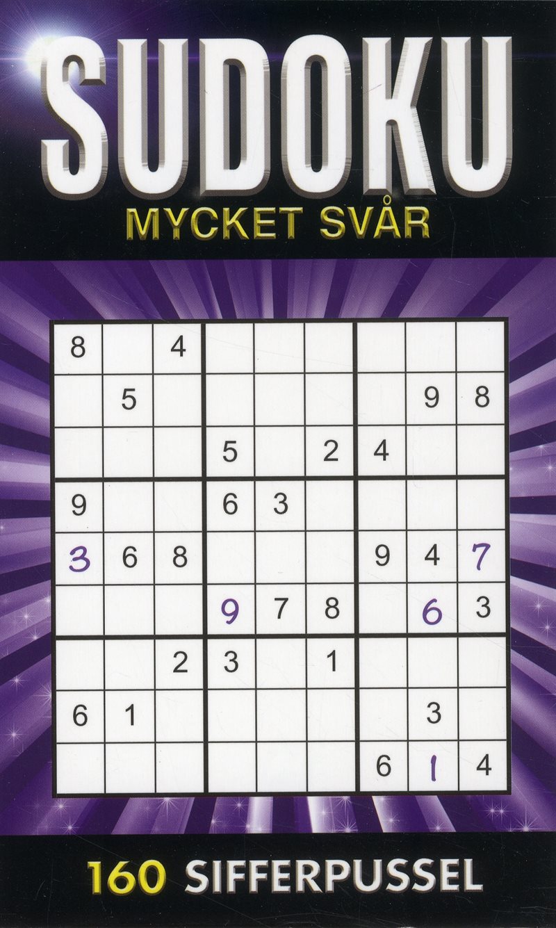 Sudoku Mycket svår Lila