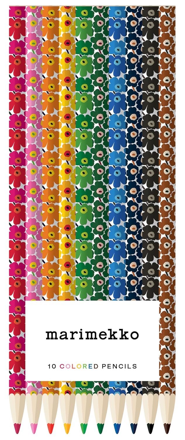 Marimekko Colored Pencils (Unikko): 10 Colored Pencils