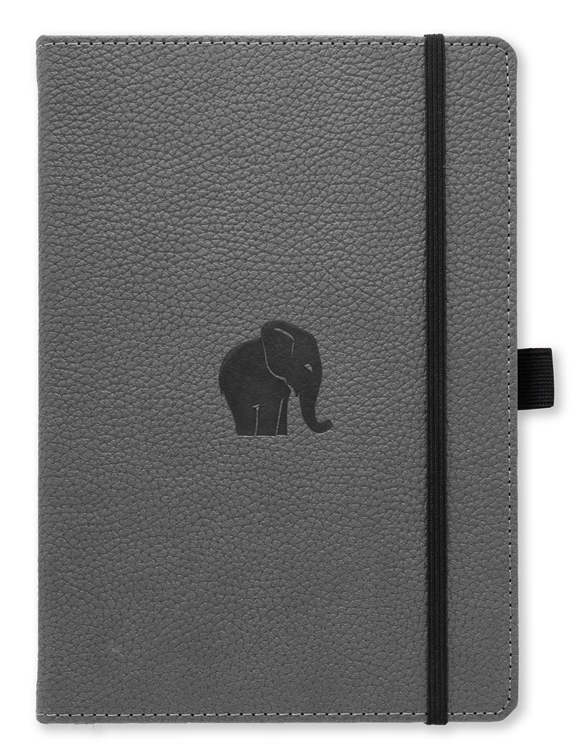 Dingbats* Wildlife A5+ Lined - Grey Elephant Notebook