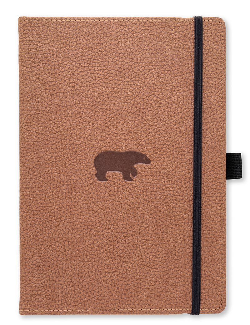 Dingbats* Wildlife A5+ Dotted - Brown Bear Notebook