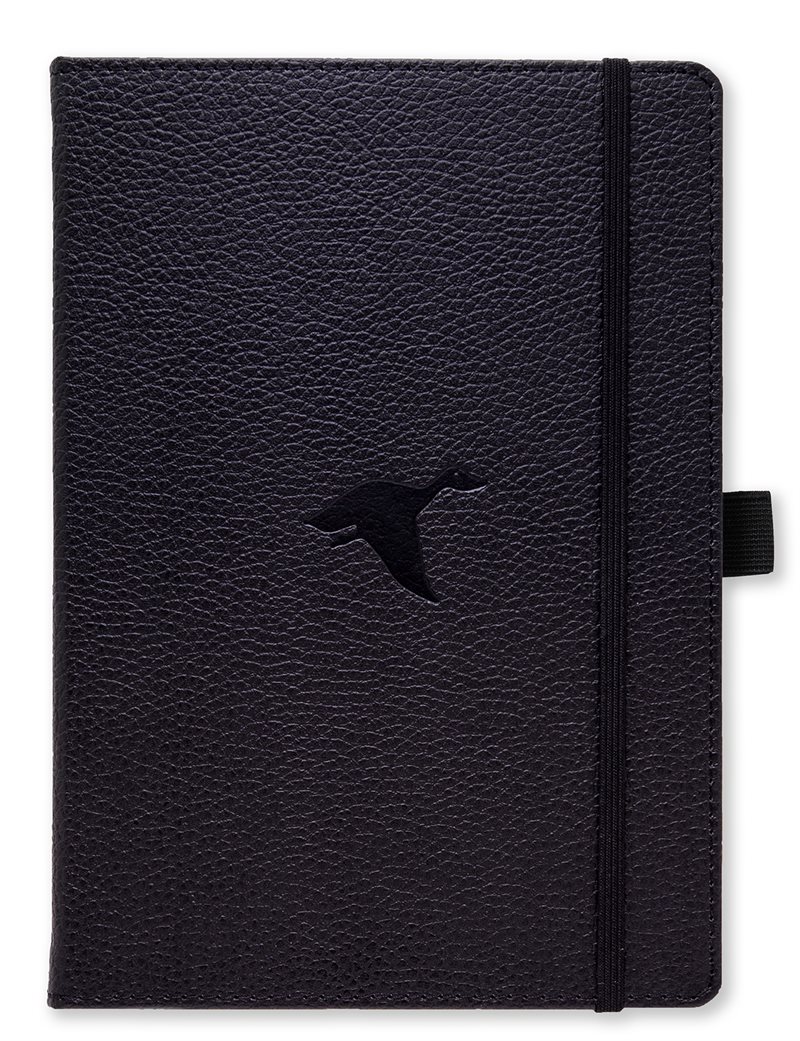 Dingbats* Wildlife A5+ Dotted - Black Duck Notebook
