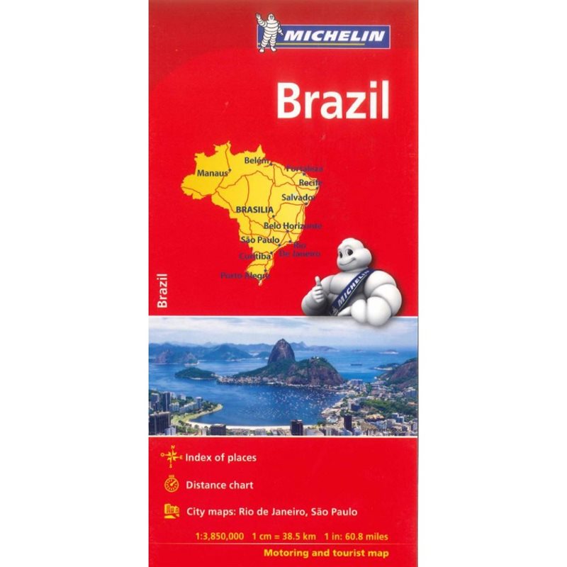 Karta Brazil Michelin 764 karta : 1:850 000