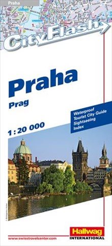 Prag City Flash Hallwag stadskarta : 1.20000