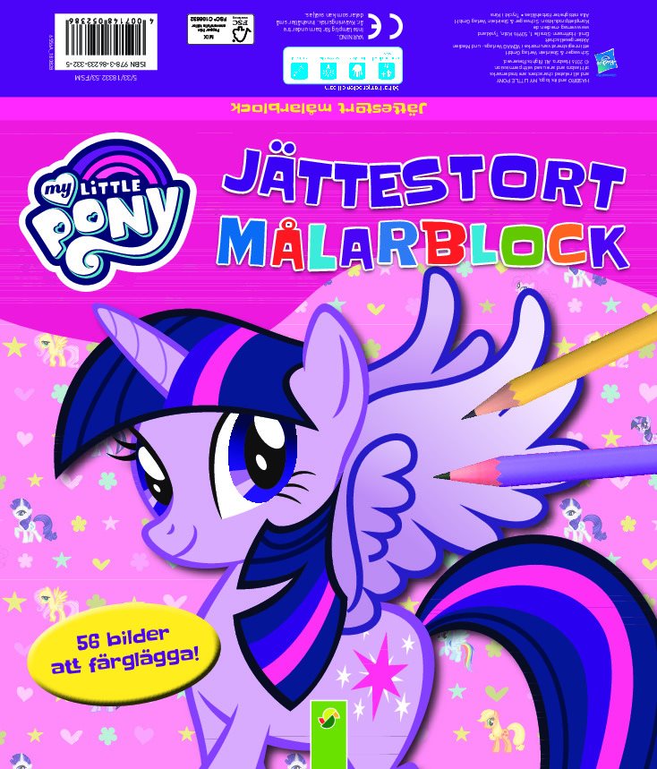 My little pony. Jättestort målarblock