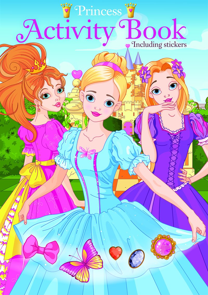 Princess Activity book inkl stickers