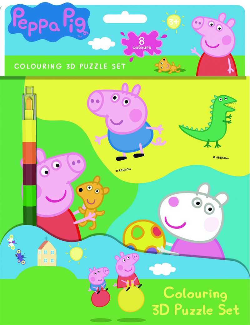 Peppa Pig - Colouring 3D Puzzle set