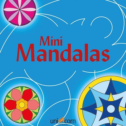 Målarbok Mini Mandalas Blå