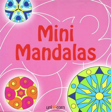 Målarbok Mini Mandalas Rosa