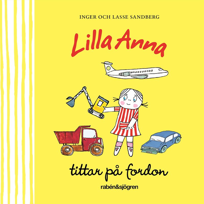 Lilla Anna tittar på fordon