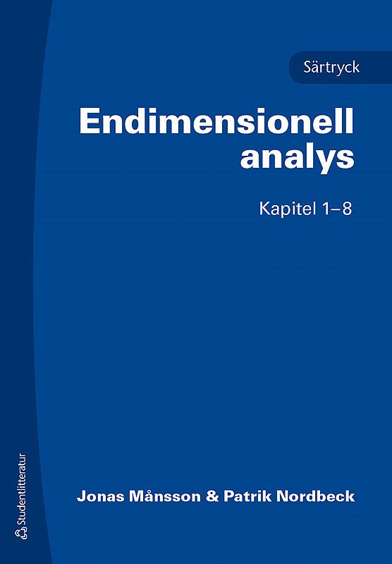 Endimensionell analys : särtryck kap. 1-8