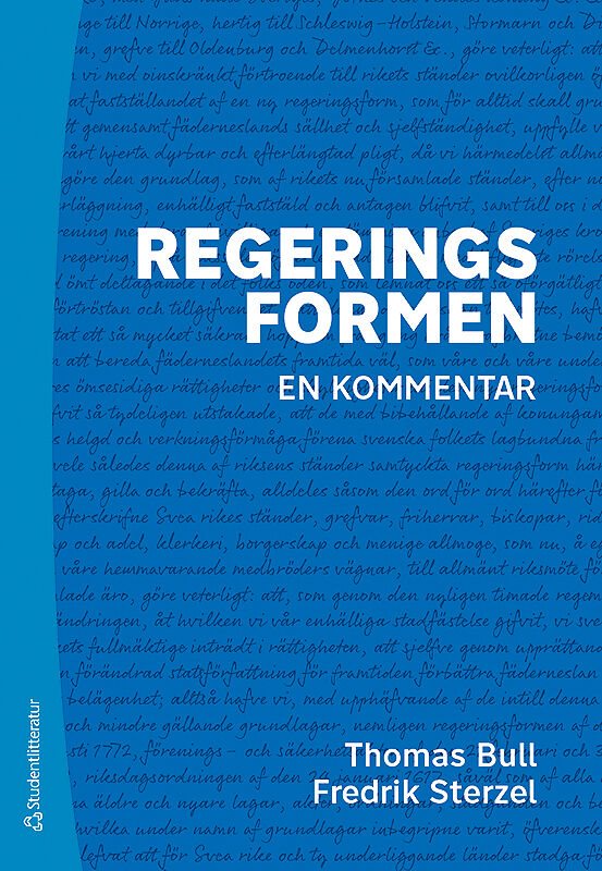 Regeringsformen - - en kommentar