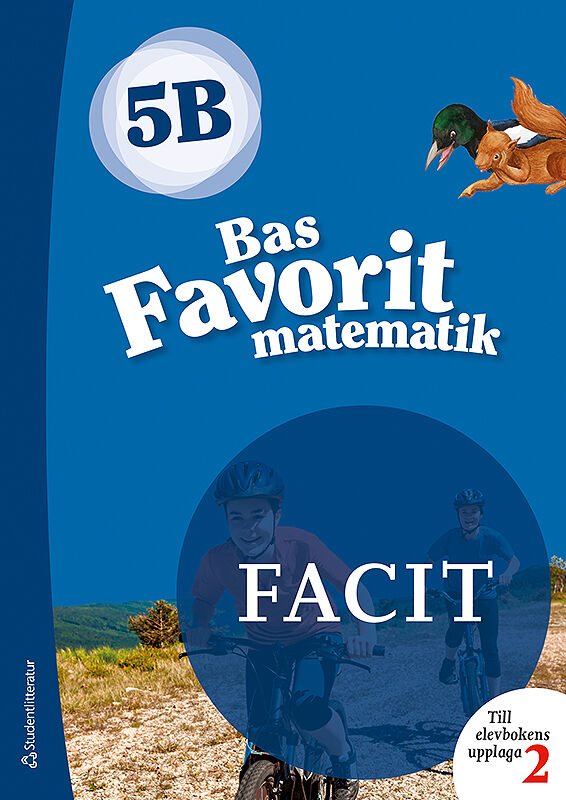 Bas Favorit matematik 5B  Facit till uppl. 2, 5-pack