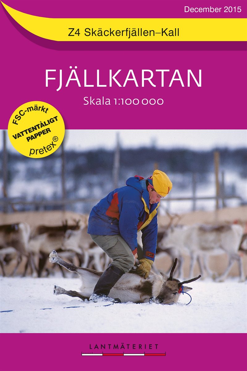 Z4 Skäckerfjällen-Kall Fjällkartan : 1:100000