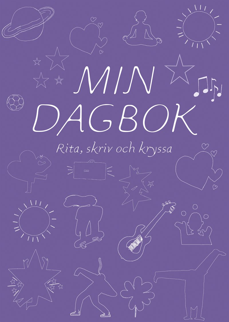 Min dagbok : rita, skriv och kryssa (lila)