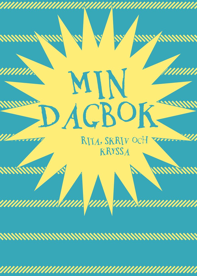 Min dagbok : rita, skriv och kryssa (blå)