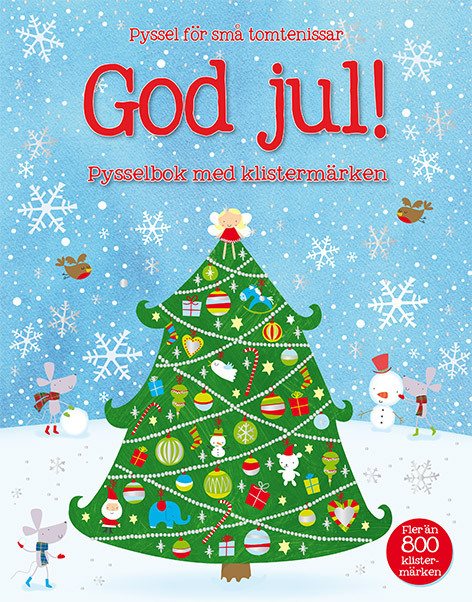 God Jul! :  pysselbok med klistermärken