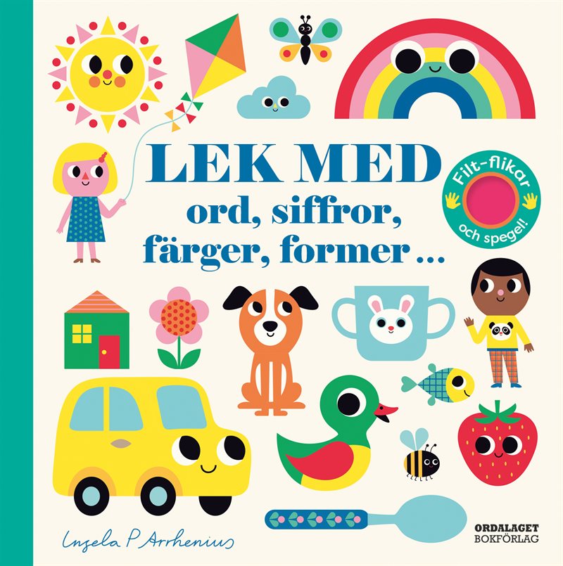 Lek med ord, siffror, färger, former