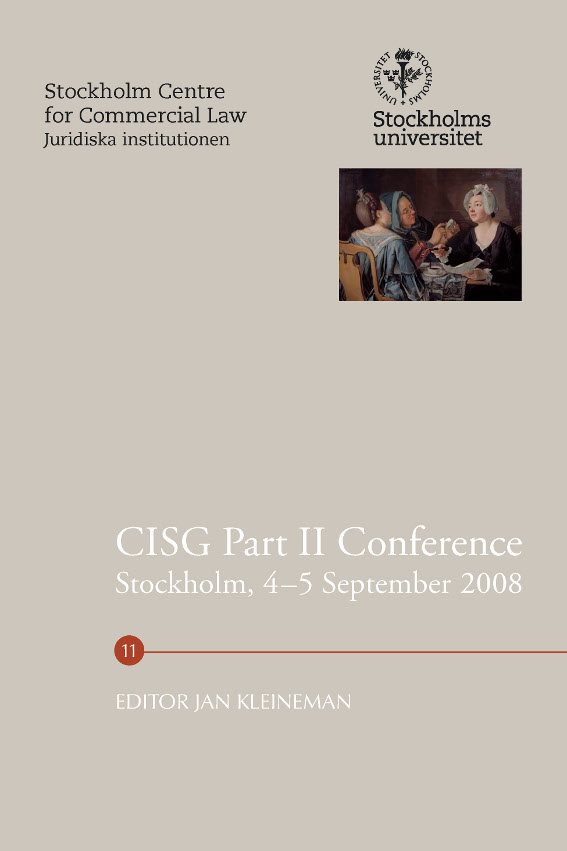 CISG Part II Conference, Stockholm, 4-5 September 2008