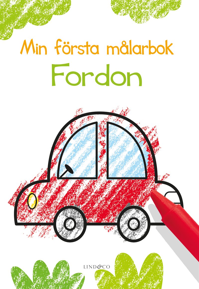 Min första målarbok : fordon