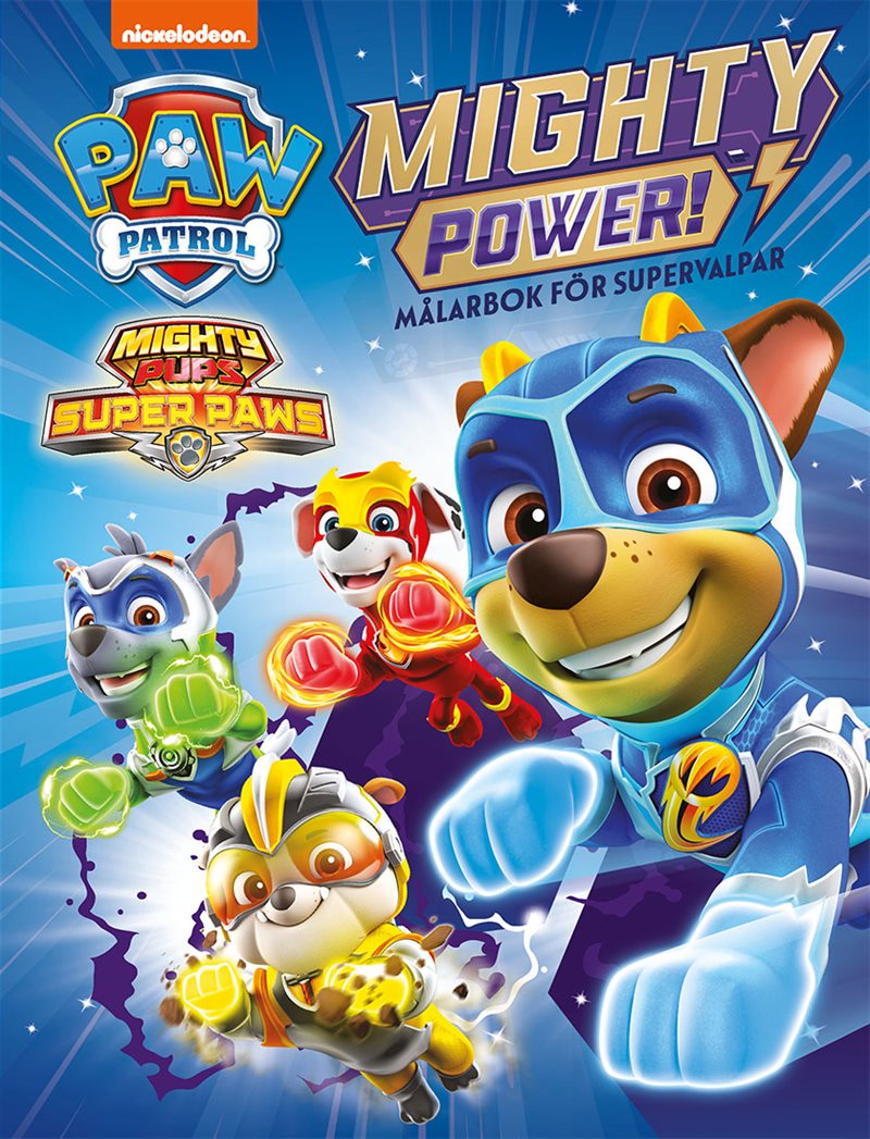 Paw Patrol : Mighty power! målarbok för supervalpar